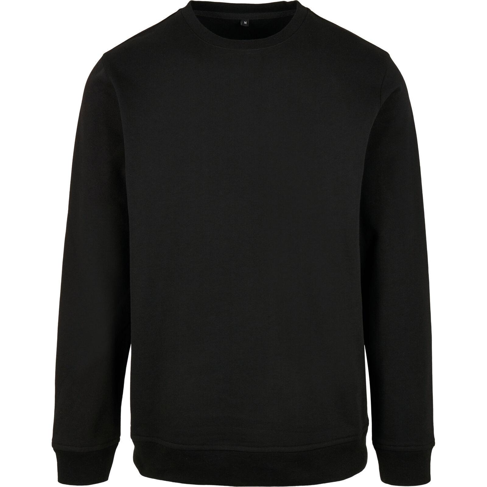 Build Your Brand Basic herensweatshirt met ronde hals XXL zwart