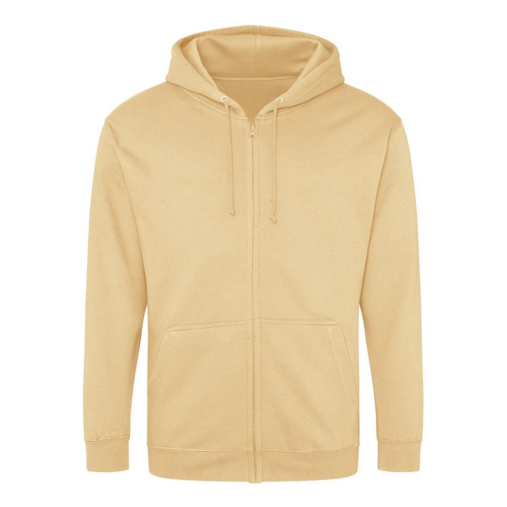 Awdis herenhoodie met volledige ritssluiting XXL woestijnzand kleur