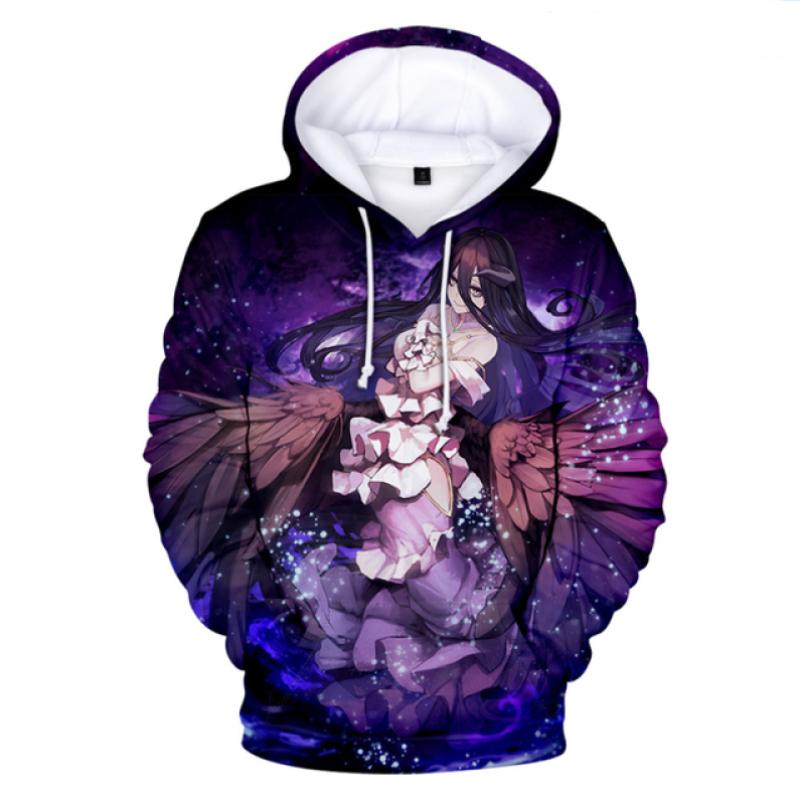 ETST 07 3D Print Sudadera Overlord Albedo Hoodie Mannen/vrouwen Herfst Winter Hoodies Casual Kleding Sweatshirts mannen Oversized 6xl