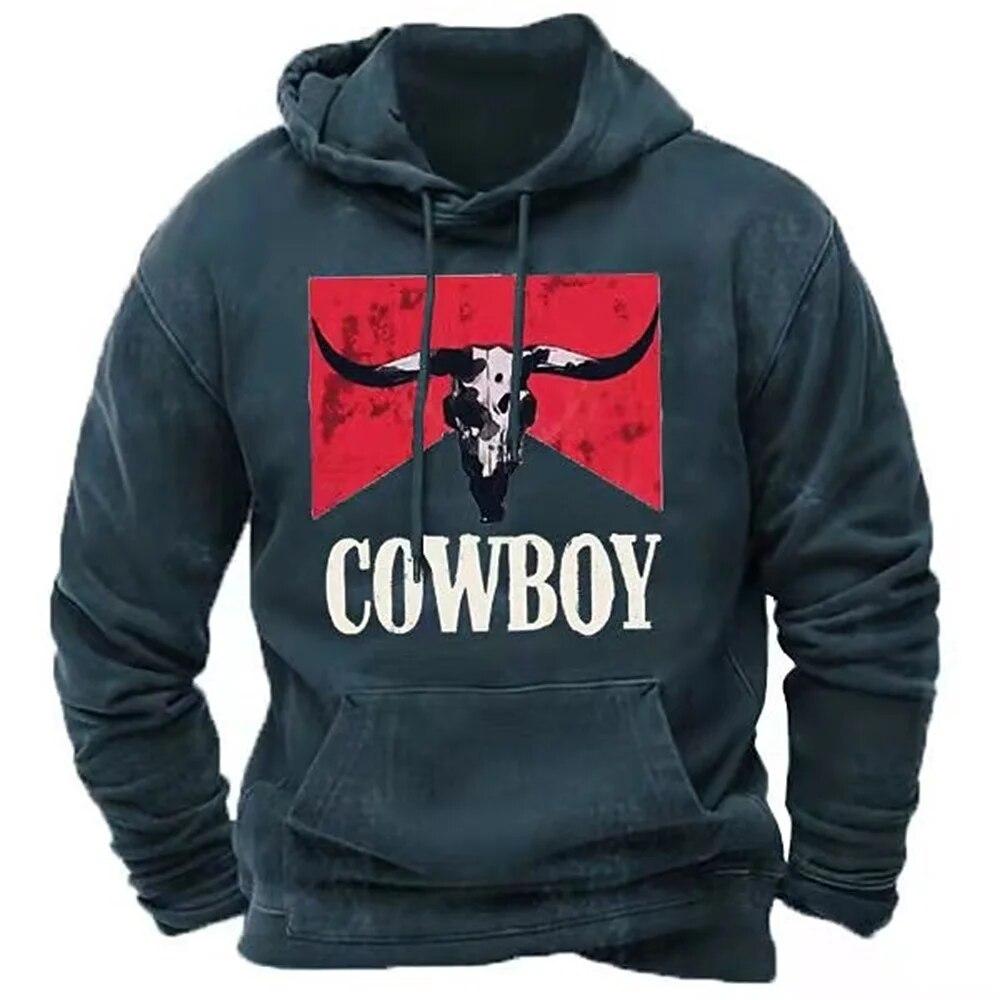 ETST WENDY 005 Indian cowboy Herfst Winter Retro Mannen Hoodies Vintage Trui Mode Oversized Sweatshirt Lange Mouw Casual Tops Kleding 5XL