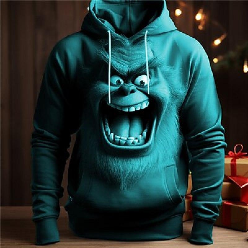 ETST WENDY 005 Grafische Elf herenmode 3D-print hoodie sport outdoor vakantie hoodies lange mouw capuchon print voorvak hoodie sweatshirt 6XL