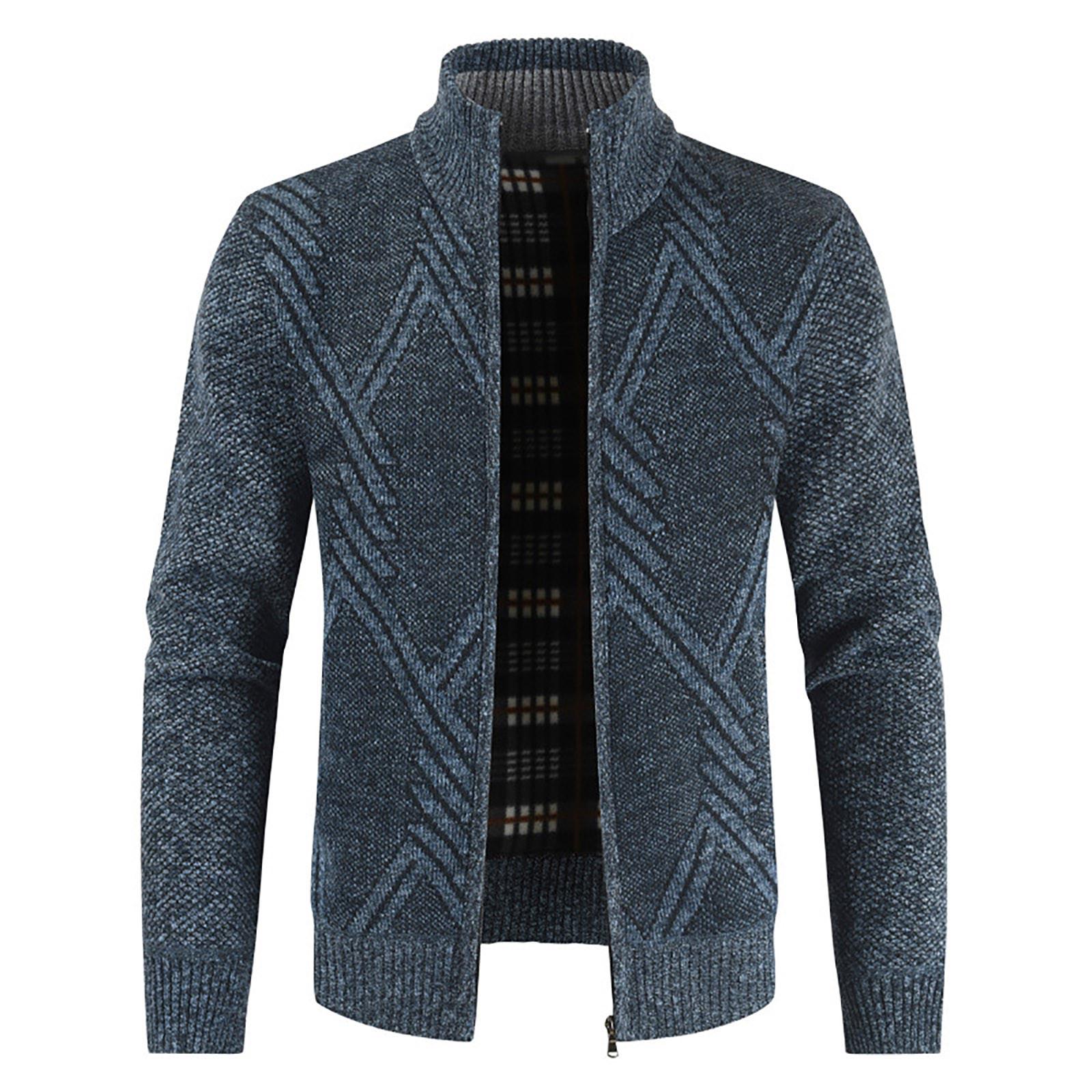 Ren Fashion Herenmode Vrije tijd Lange mouwen Warme effen kleur Capuchonjassen Tops XL Vloot