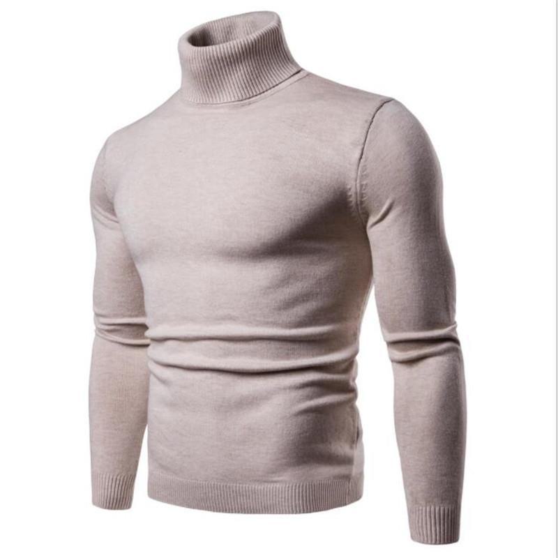 Get one 2024 Heren Slim Fit Turtleneck Trui voor grensoverschrijdende handel, Herfst/Winterwarmte. XXL