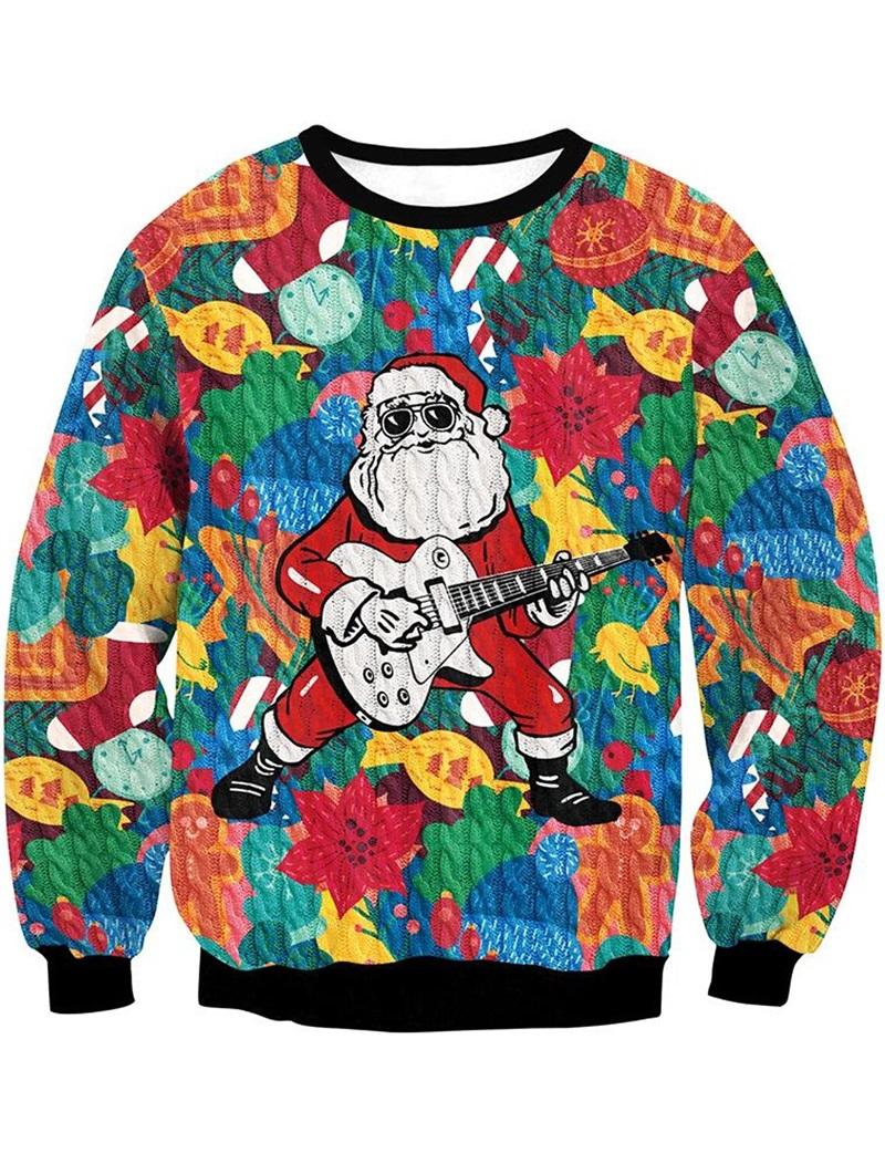 Plus Size FUGUIS 3D Print Grappige Kat Pizza Patroon Sweatshirt Voor Mannen Vrouwen Kerst Hoodie Kleding Mannen Plus Size Sweatshirts Truien Streetwear 6XL