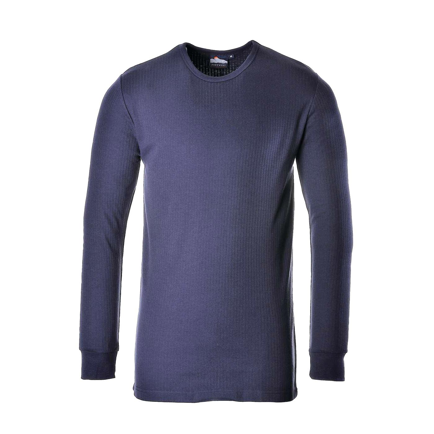 Portwest Thermisch ondergoed heren T-shirt met lange mouwen (B123) 2XL Vloot