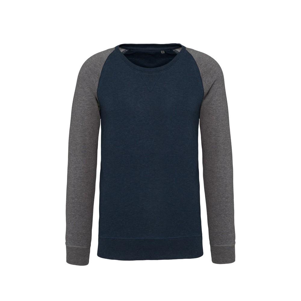 Kariban heren biologisch tweekleurig sweatshirt L