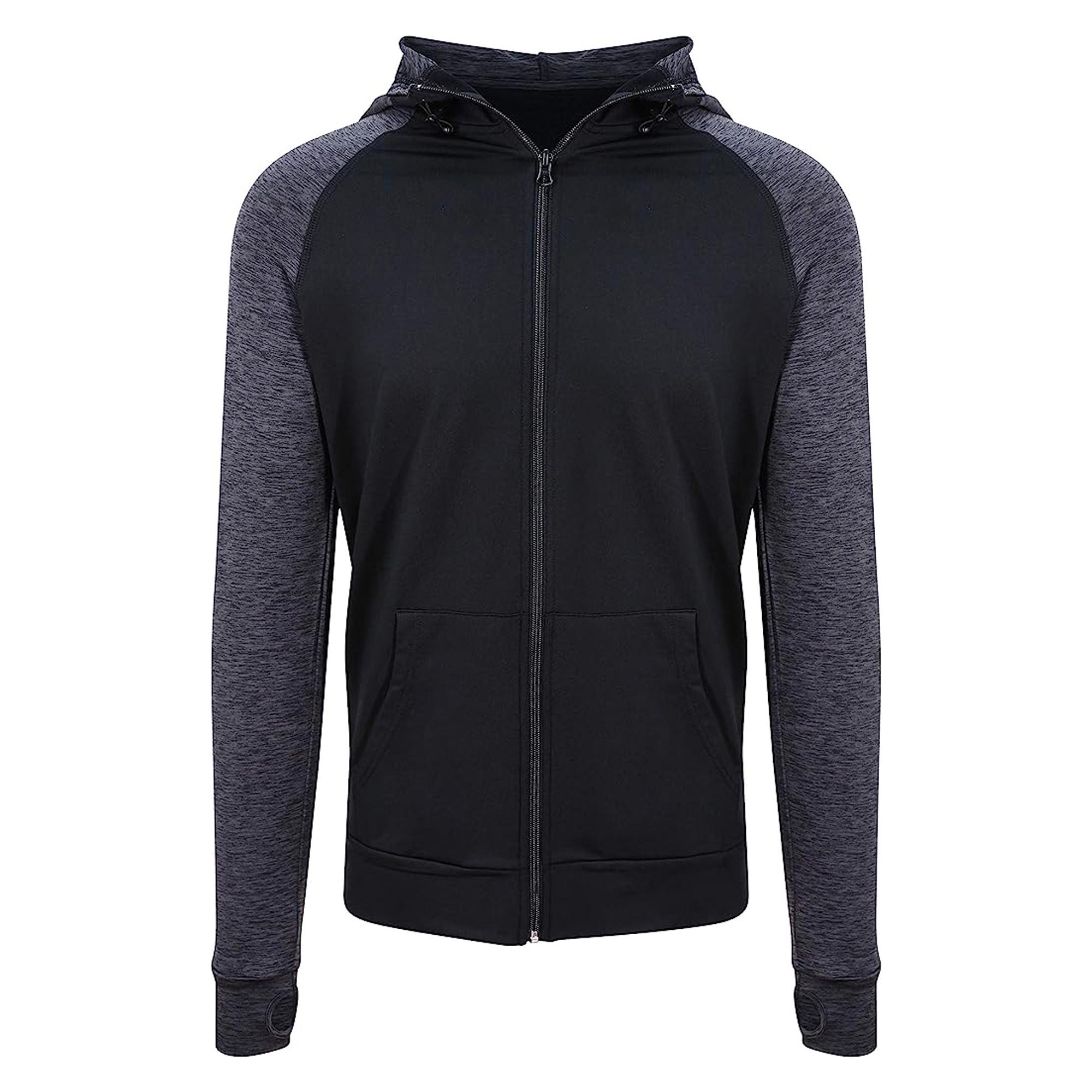 Awdis gewoon cool heren contrast zoodie L zwart