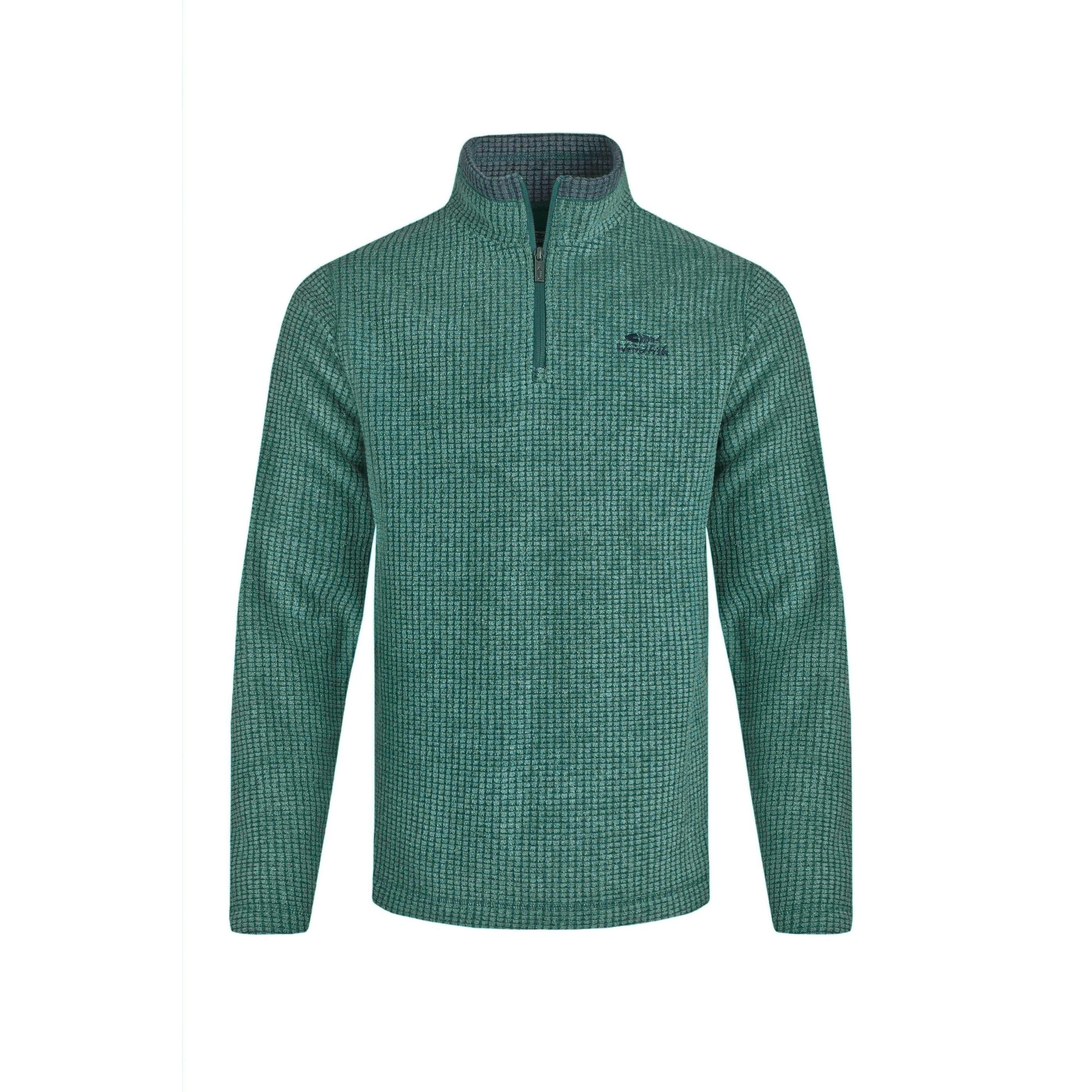 Pertemba FR - Apparel Weird Fish Heren Newark Grid Eco-vriendelijke fleece top met kwartrits 5XL