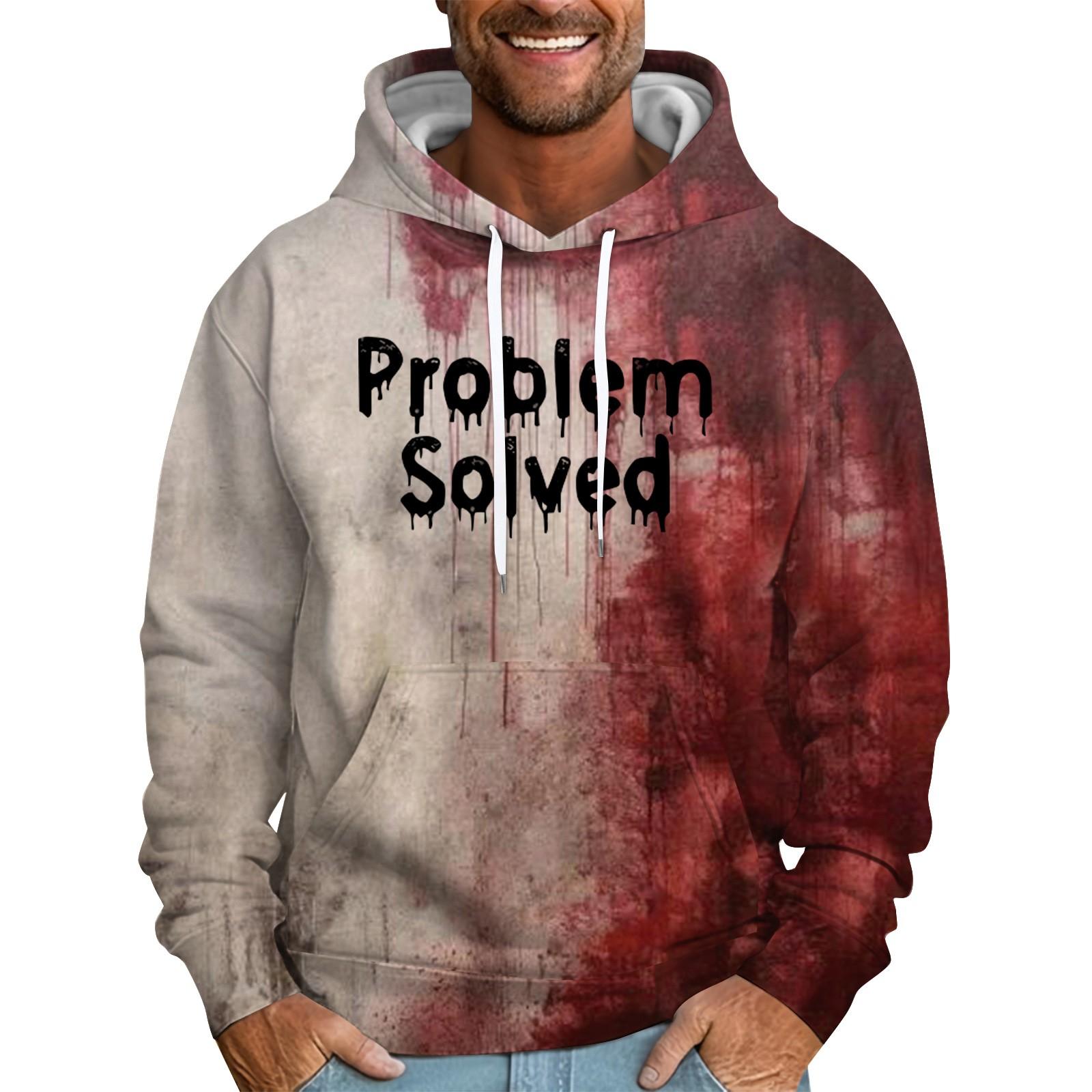 Tabajw Los bedrukt sweatshirt met capuchon voor heren Casual mode-sportsweatshirt voor heren XXXXL
