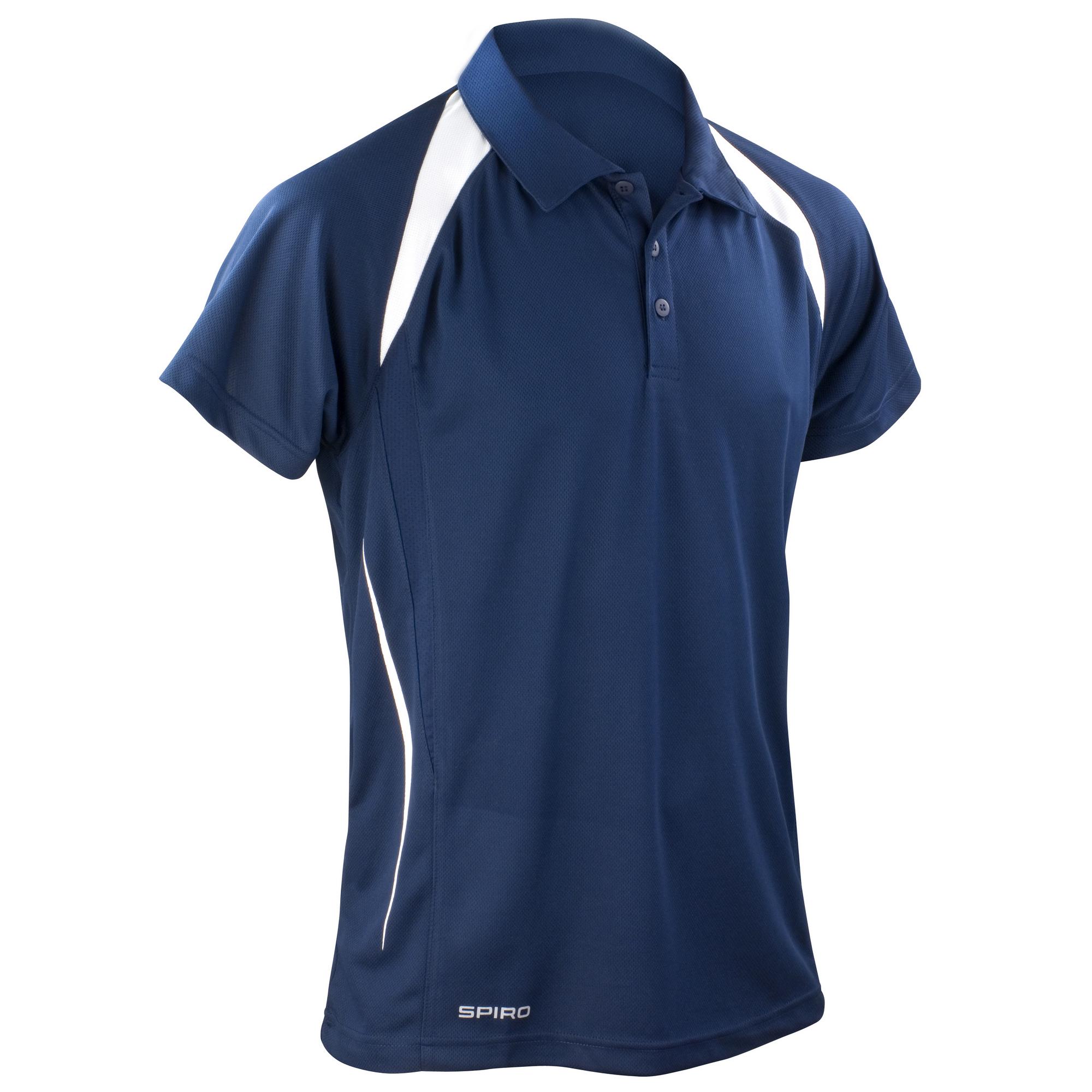 Spiro Heren Sports Team Spirit Performance-poloshirt M grijs/Vloot