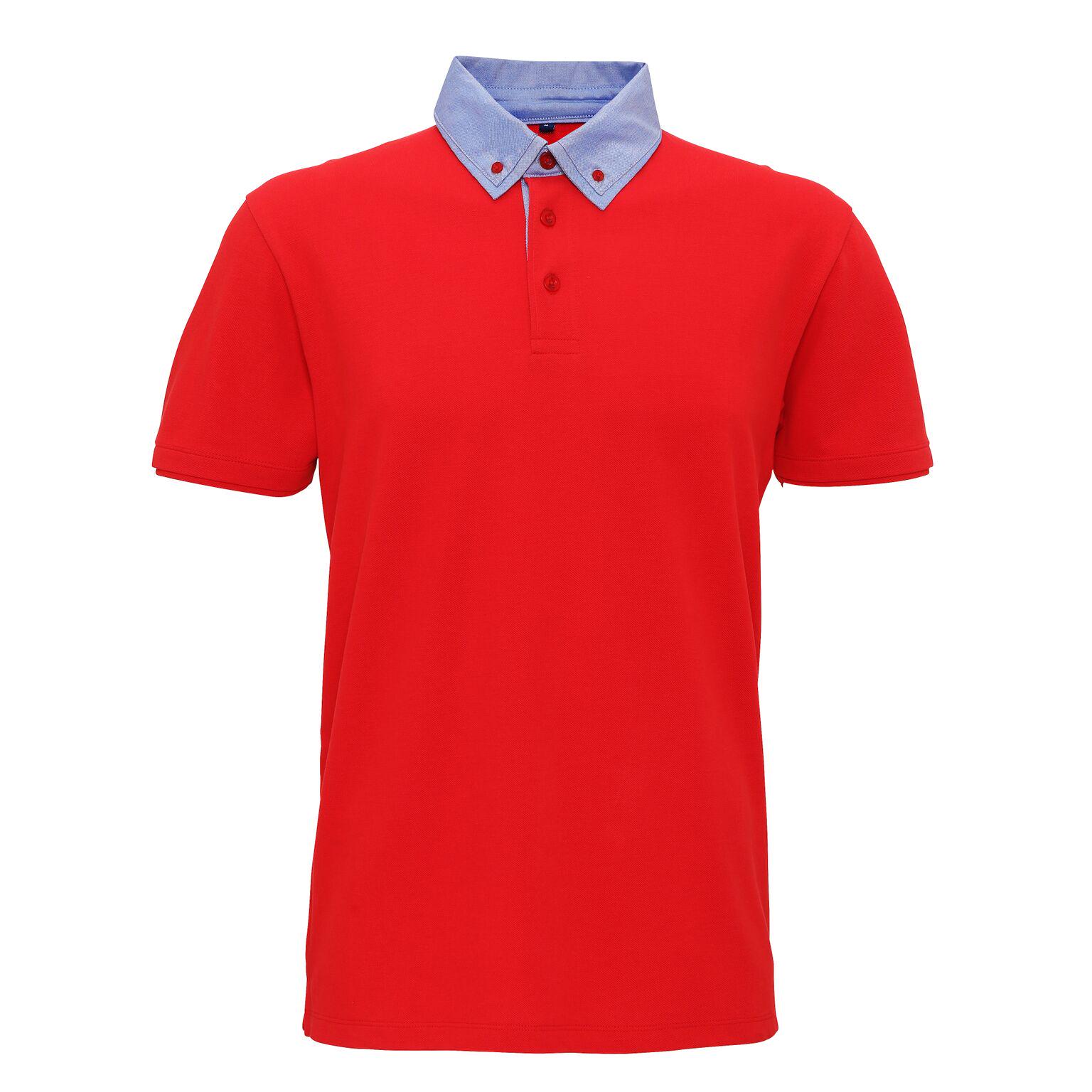 Asquith & Fox Chambray herenpolo met button-downkraag