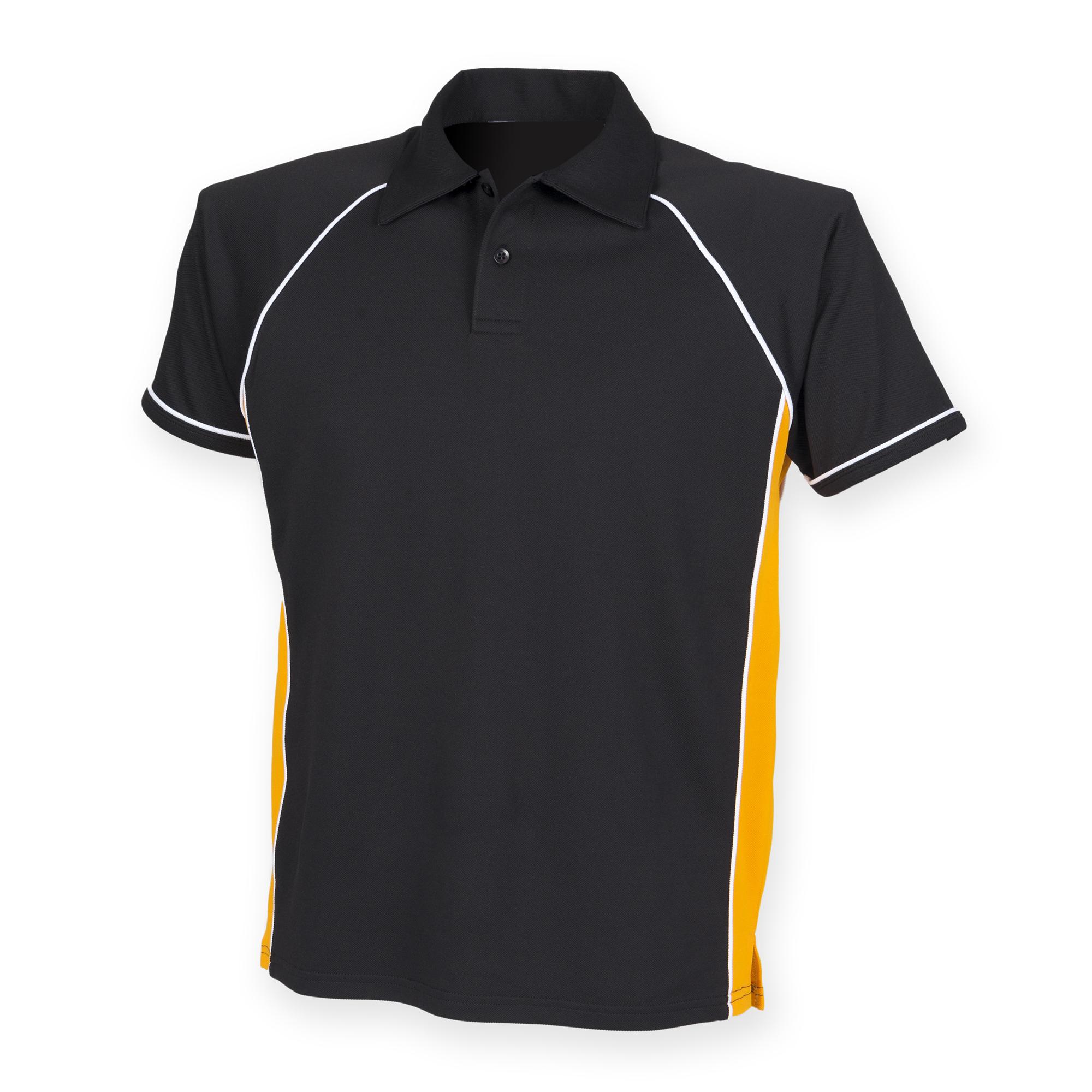Finden & Hales Heren sportpoloshirt met leidingen L