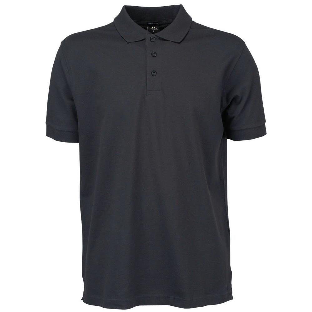 Tee Jays heren luxe sportpoloshirt S donkergrijze kleur