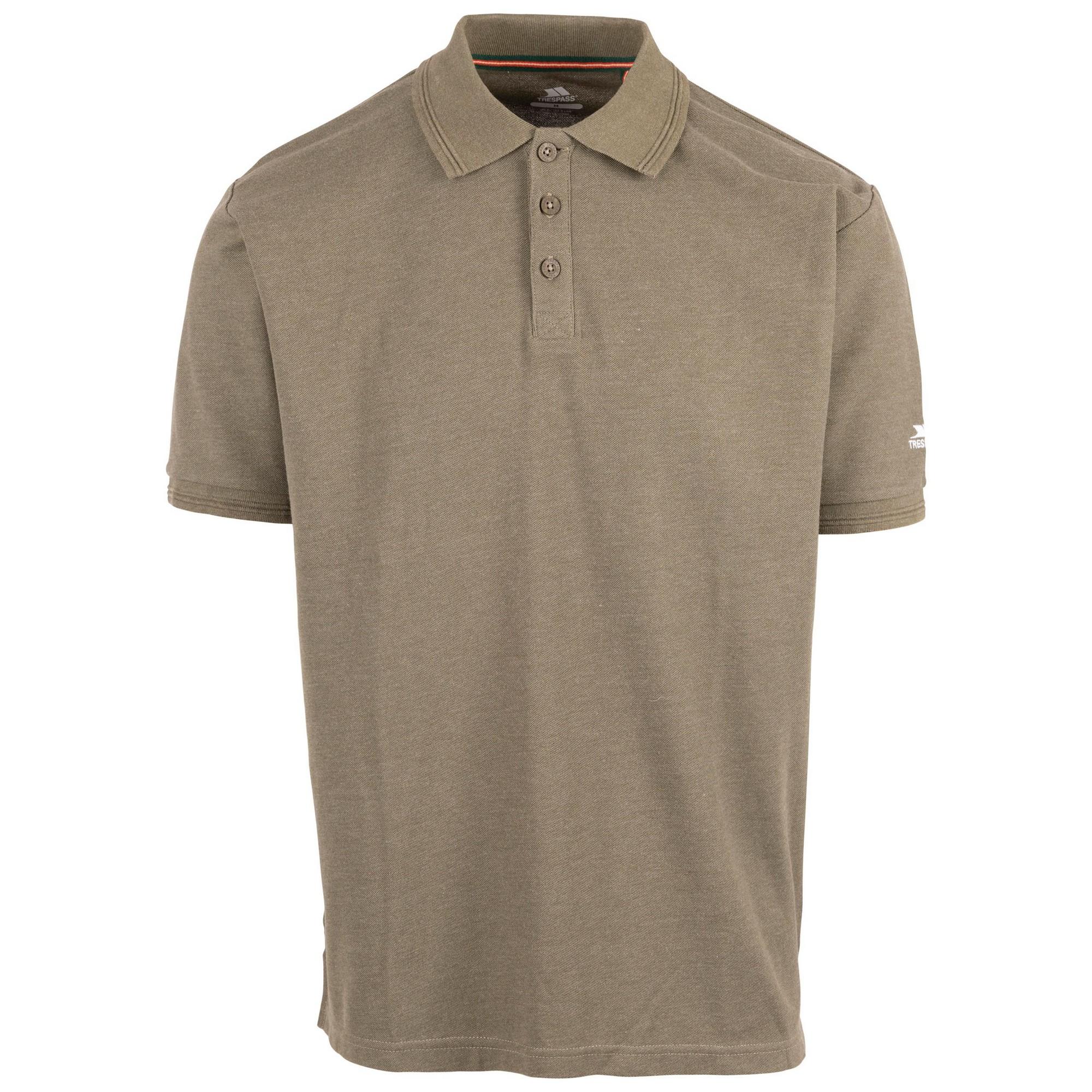 Trespass dapper herenpoloshirt M bruin