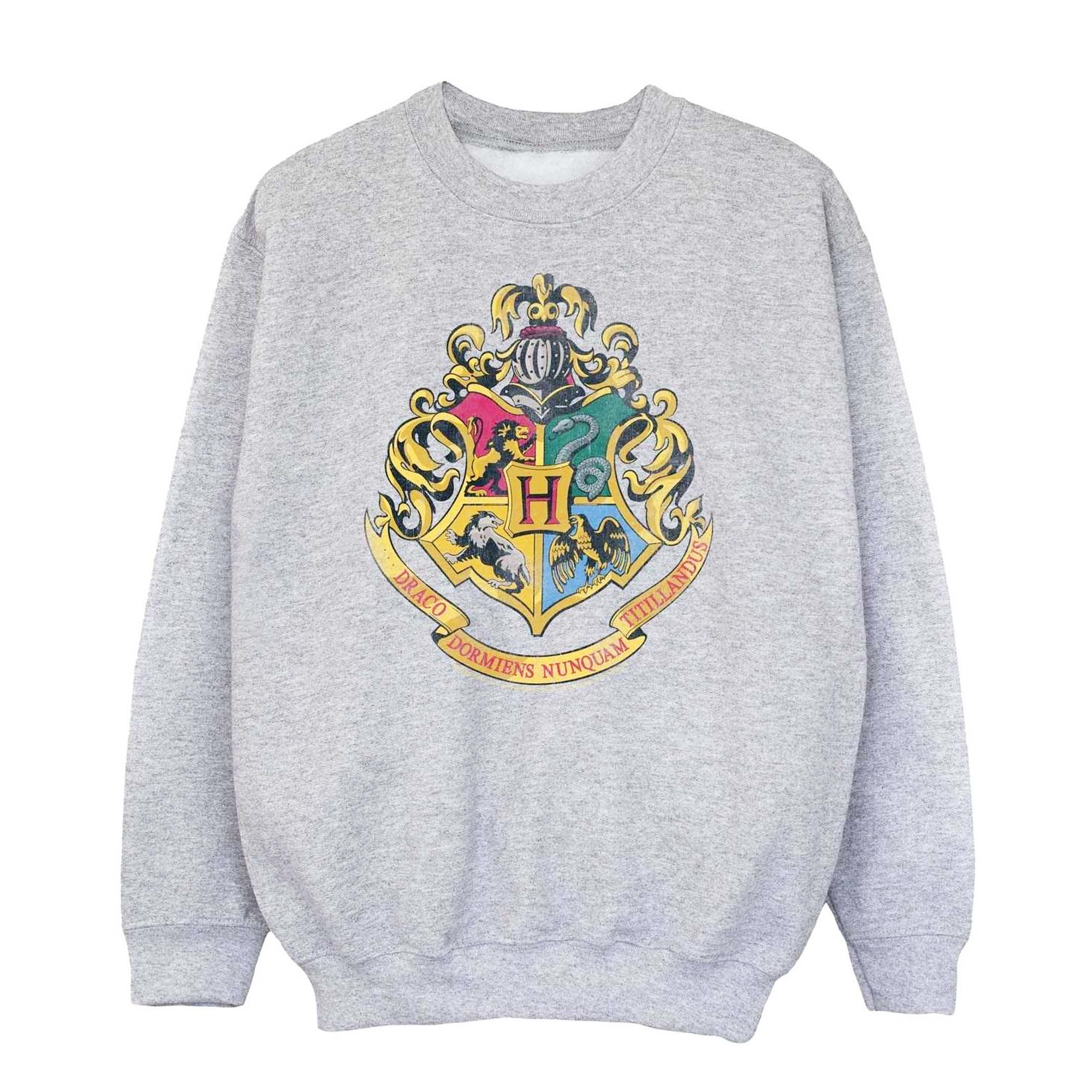 Harry Potter jongens Zweinstein Crest Sweatshirt 12-13 grijs