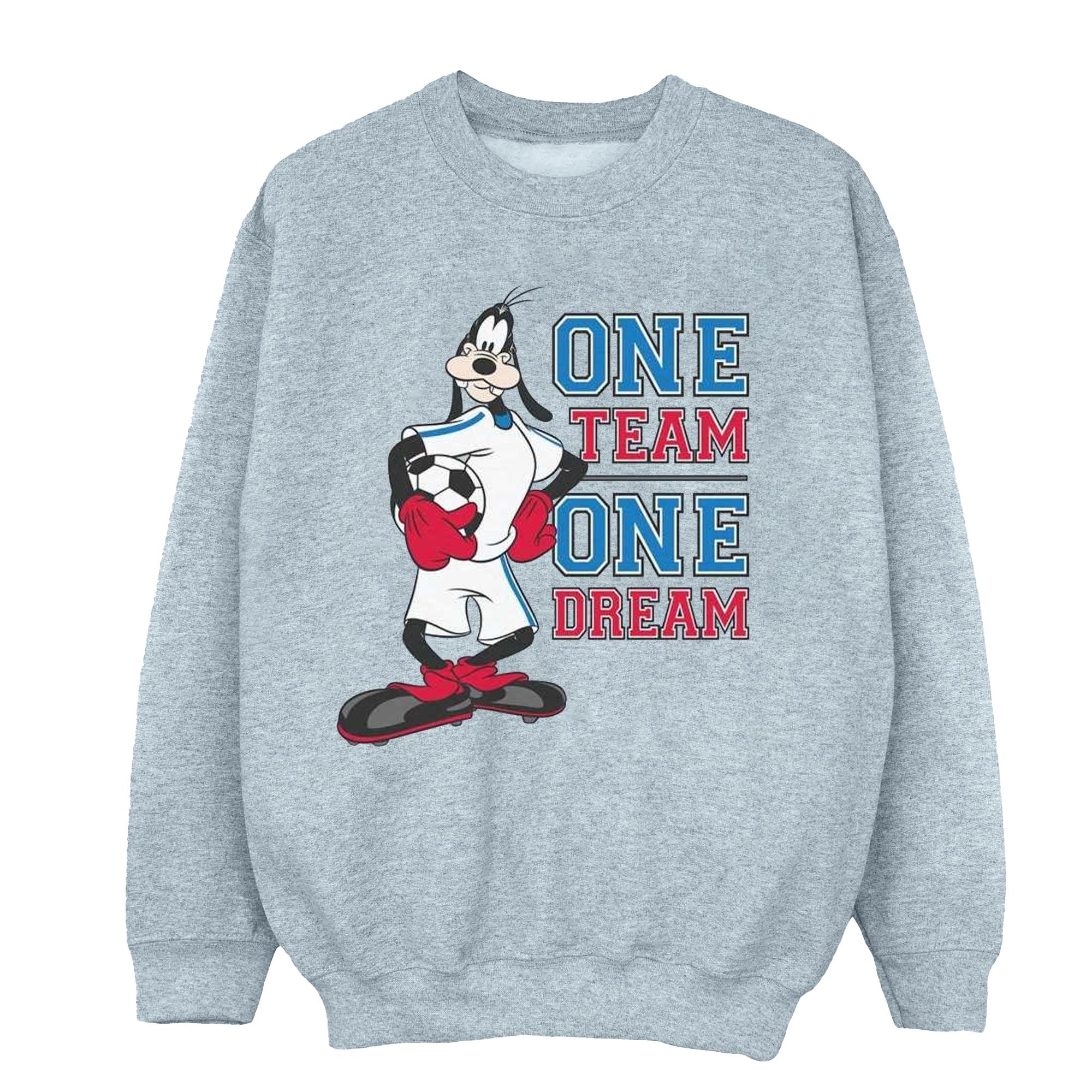 Disney Goofy One Team One Dream-sweatshirt voor jongens 7-8 Years grijs