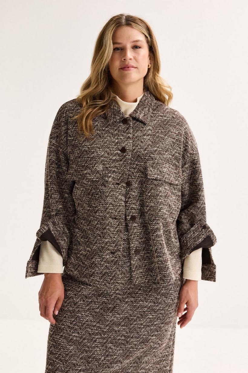 Mayerline Kort Jasje In Jersey Tweed