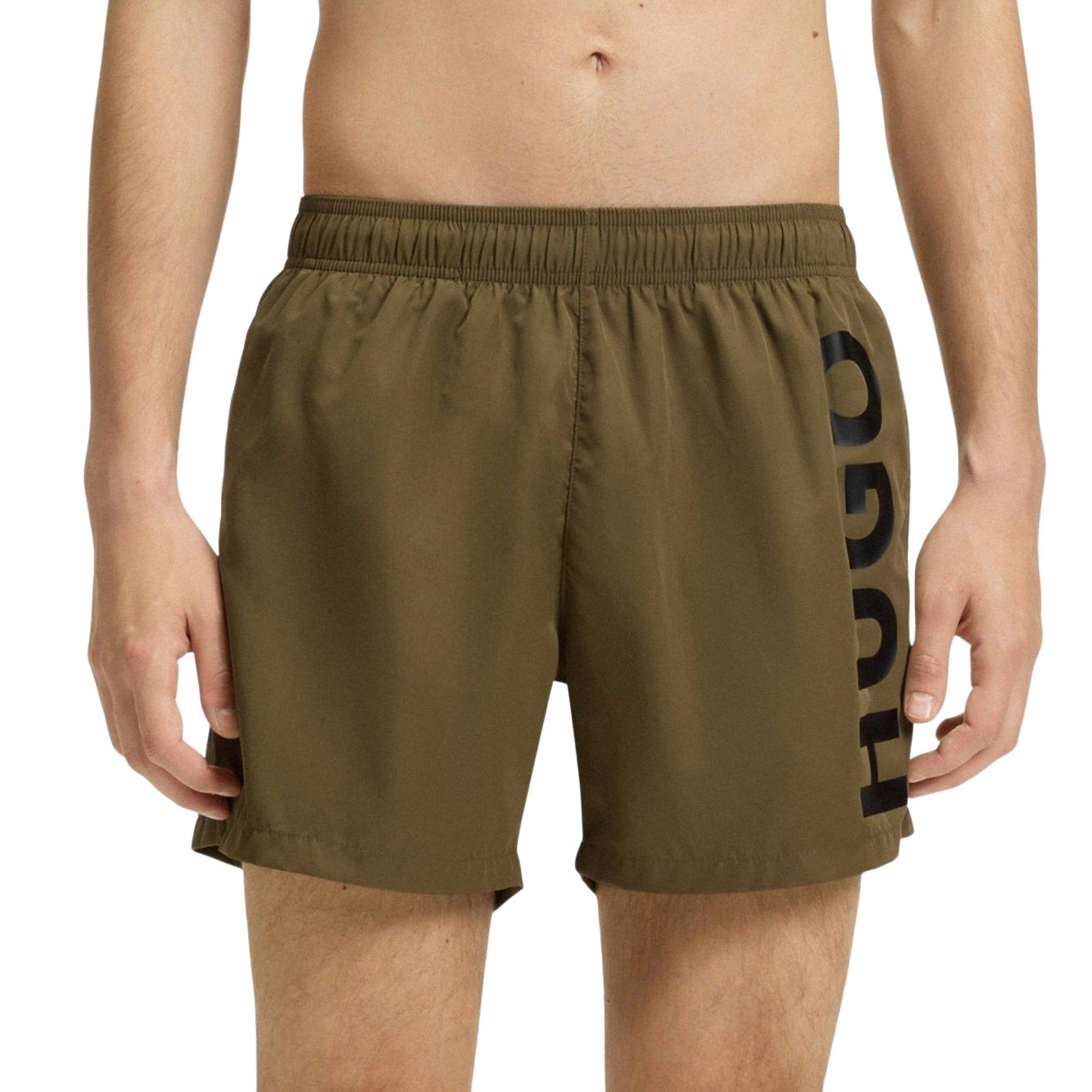 HUGO underwear Zwemshort ABAS zijwaarts met grote hugo logo-print