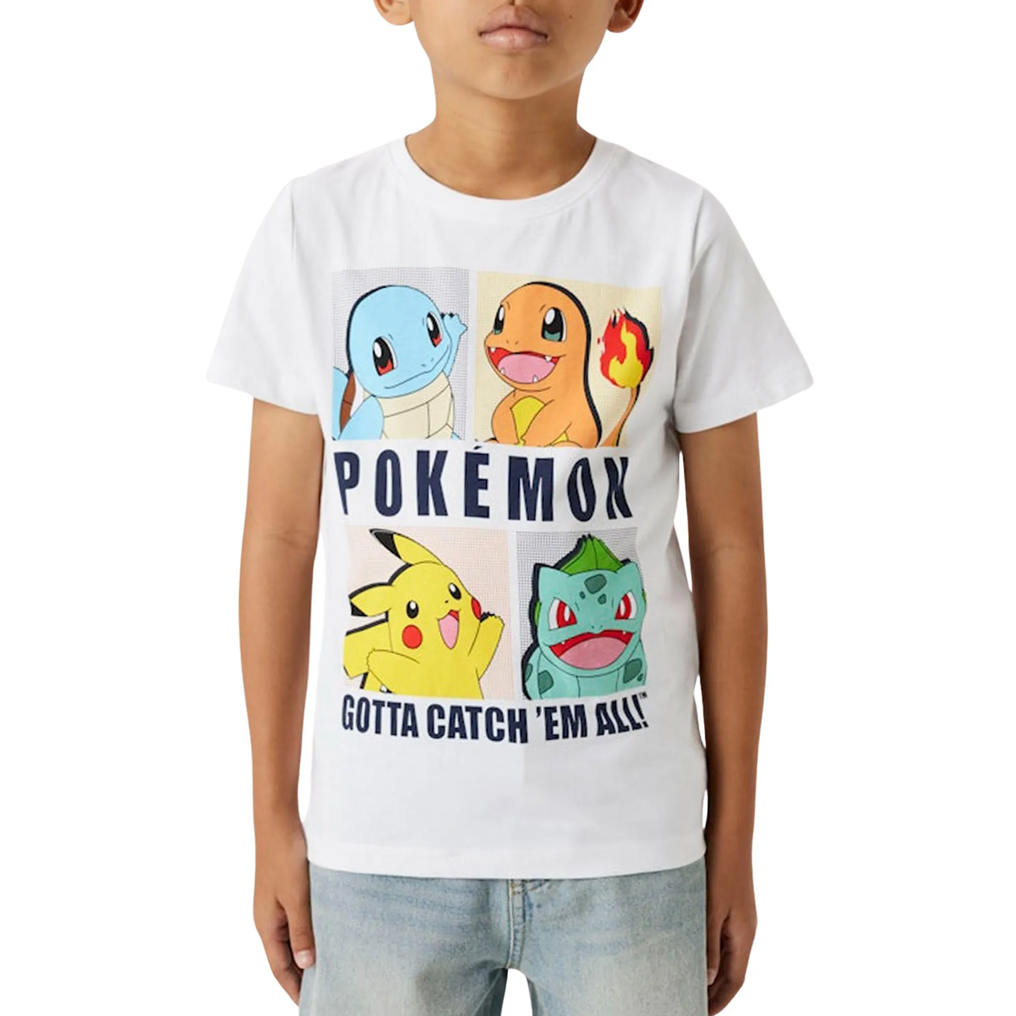 Name It T-shirt NBNTAKKI voor meisjes en jongens met drukknoop