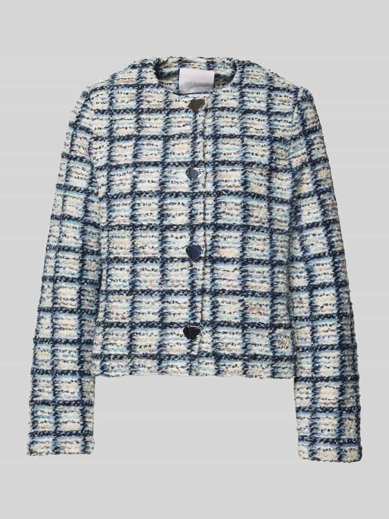 Rich & Royal Korte blazer Met glinsterende details in de wol