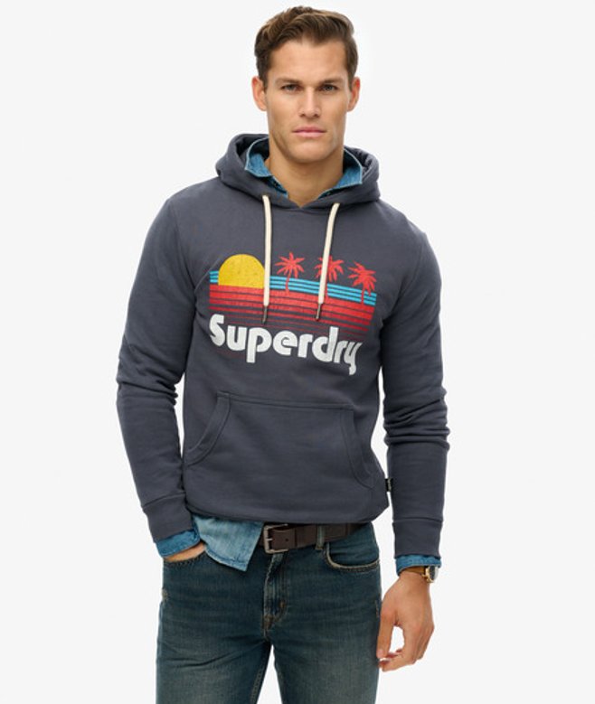 Superdry Great Outdoors Hoodie Blauw