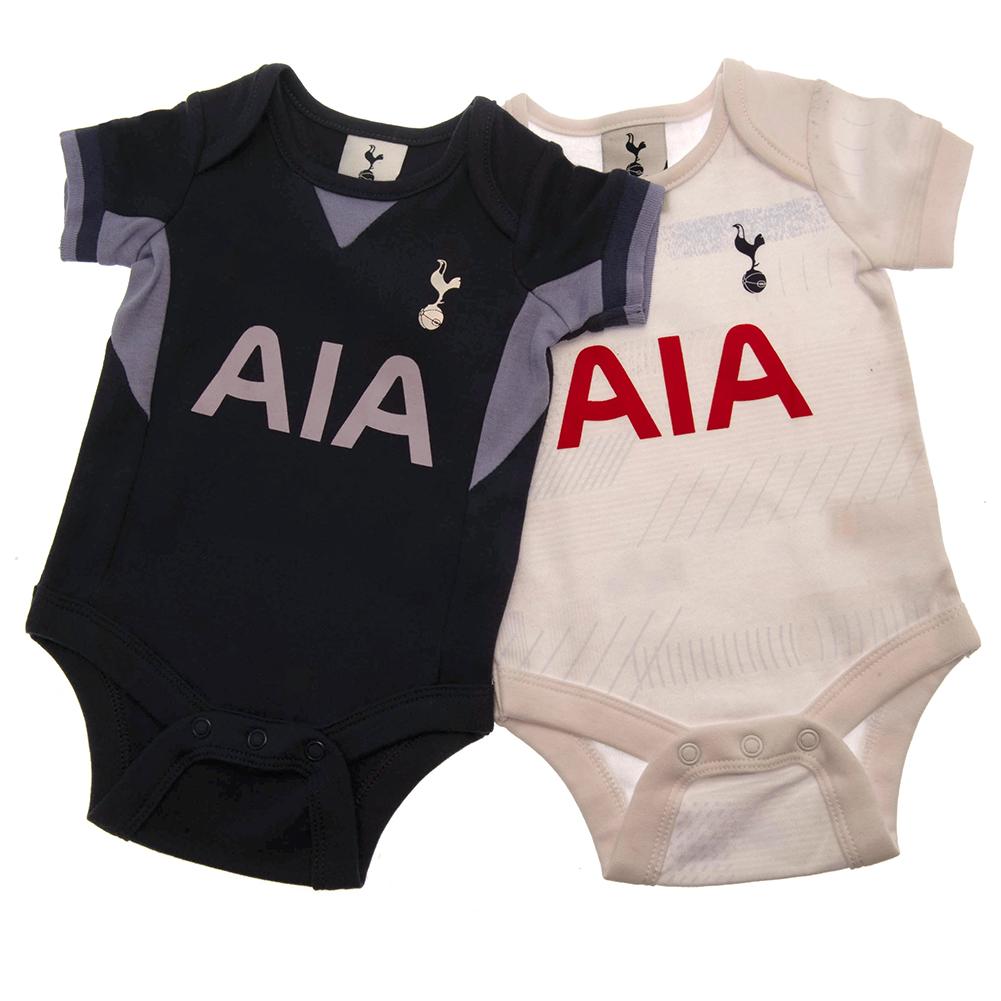 Tottenham Hotspur FC Baby 2023-2024 Kit Bodysuit (Pack of 2) 0-3 Months