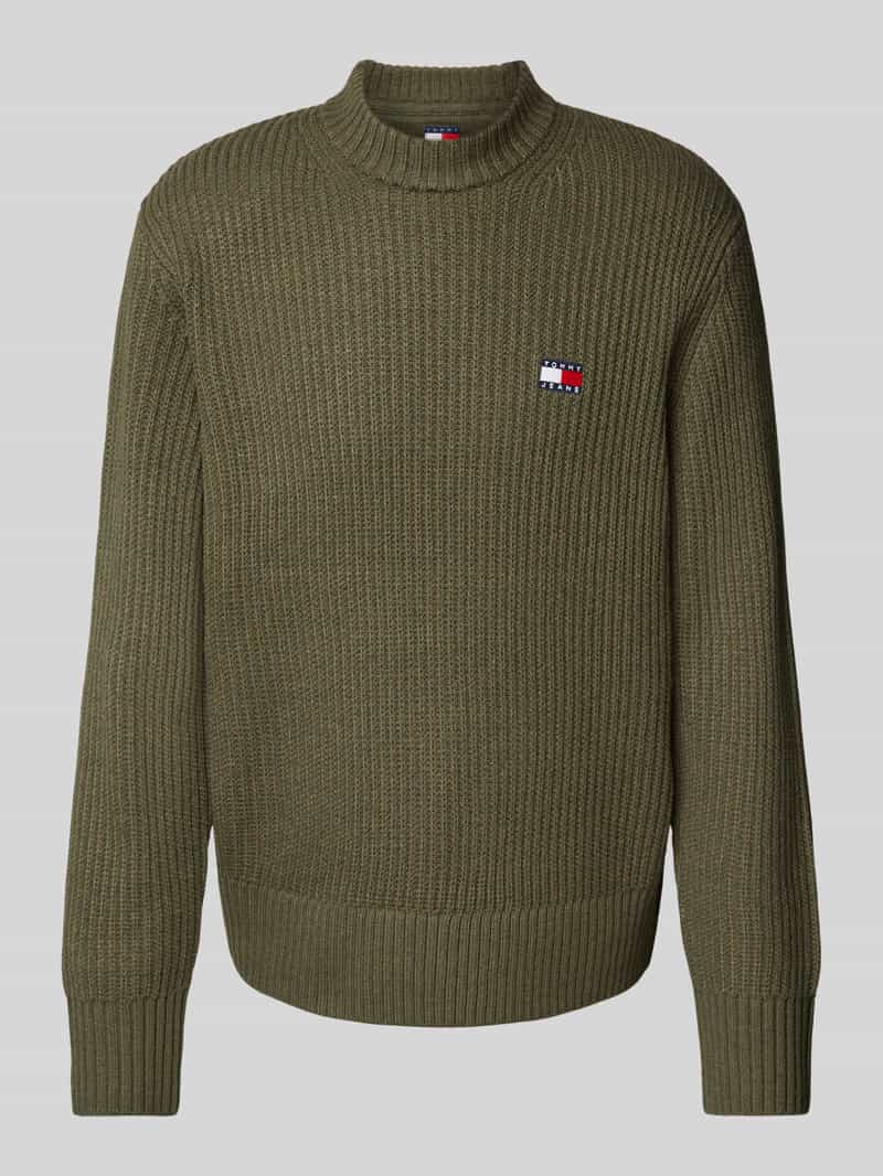 TOMMY JEANS Trui met ronde hals TJM REG BADGE TEXTURED CNECK EXT