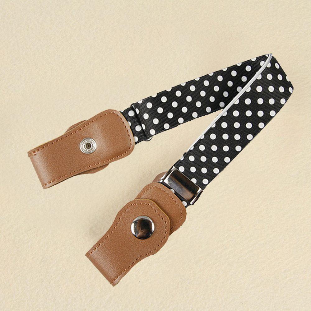Tongui147 Fashion Adjustable Easy to use Canvas Girdle Child Elastic Belt Buckle Stretch Belts Waistband Style 5
