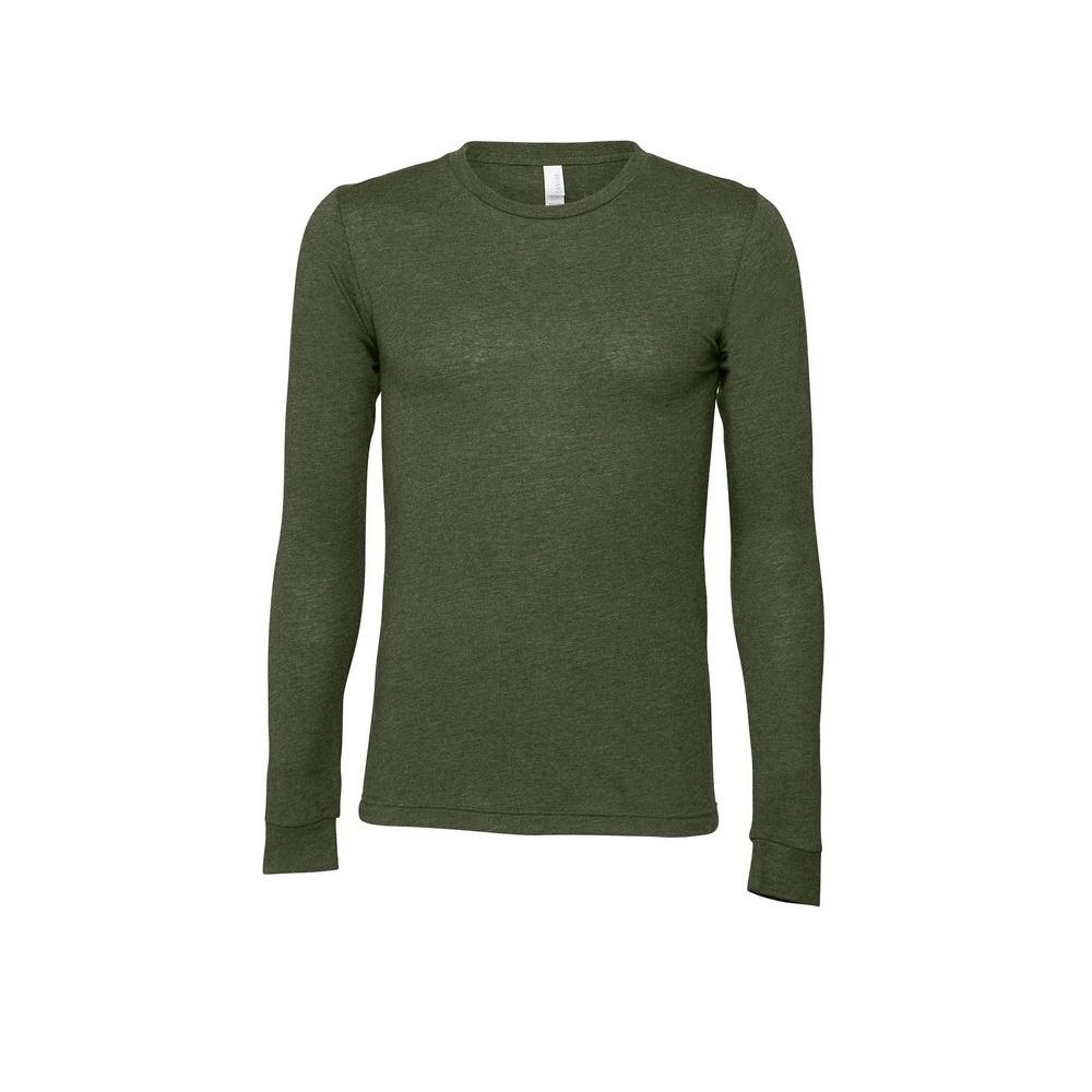 Bella + Canvas unisex jersey T-shirt voor volwassenen L glans groene kleur