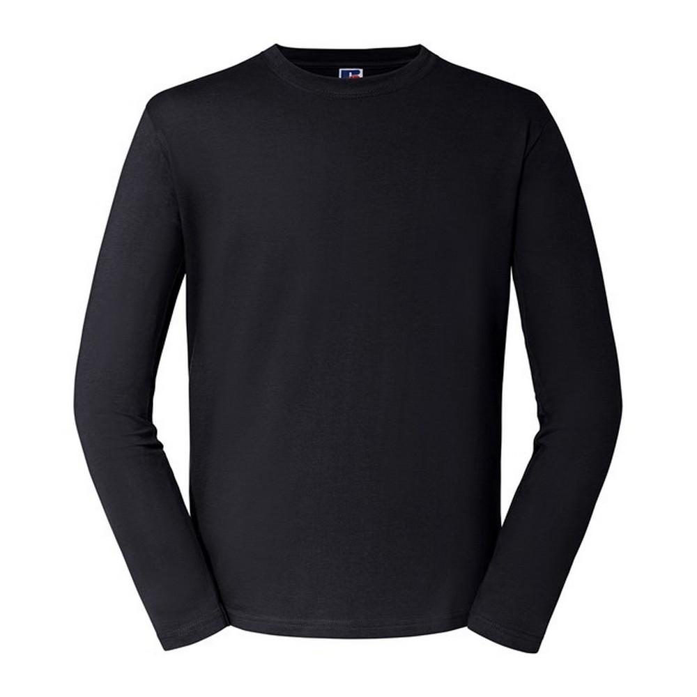Russell Heren klassiek T-shirt met lange mouwen S zwart