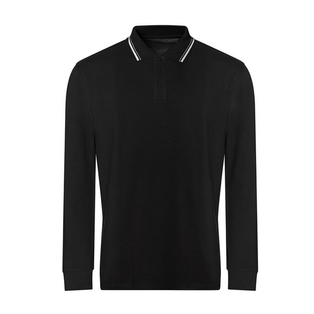 Awdis herenpoloshirt met lange mouwen en lange mouwen L