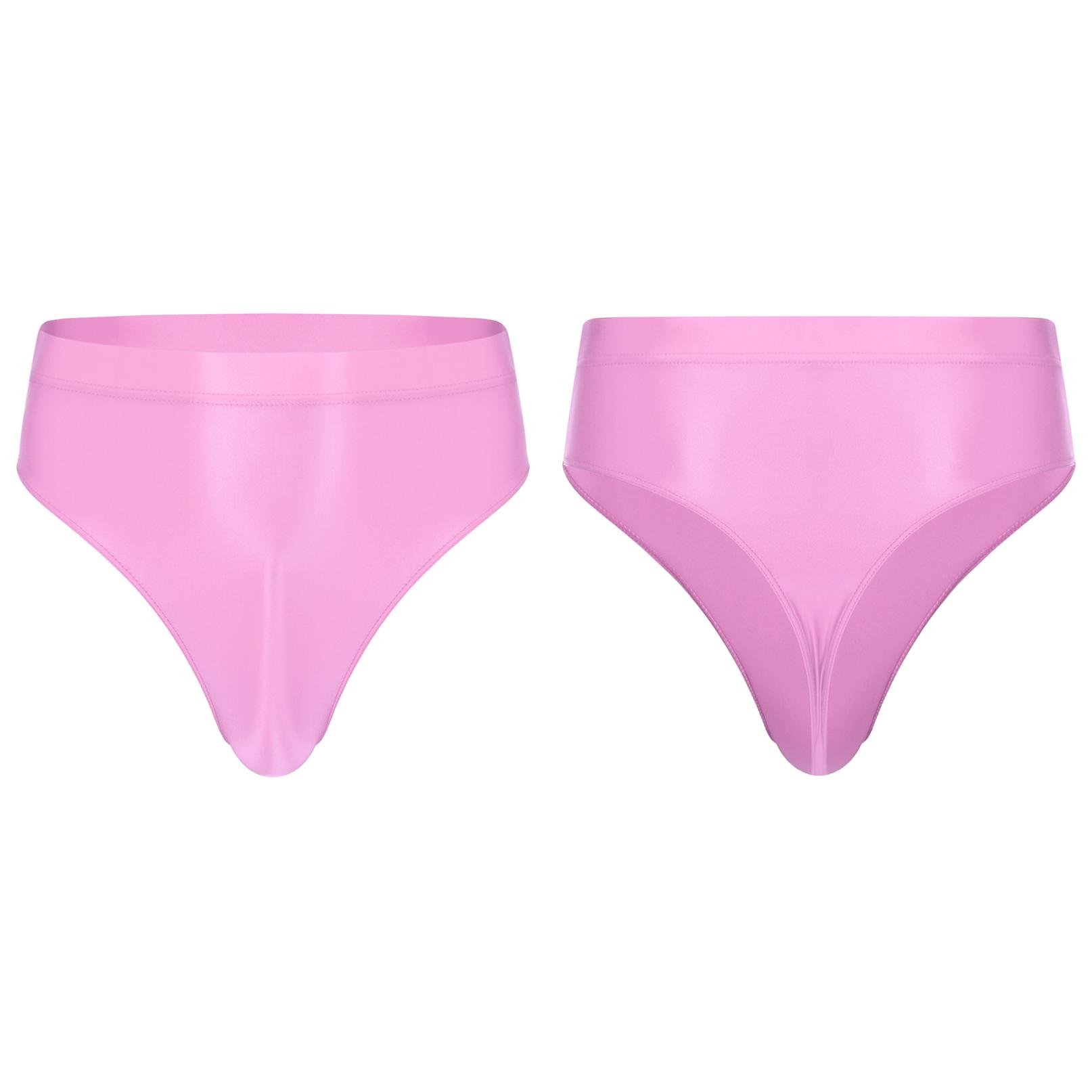 Inlzdz Man Boxers Kort Ondergoed Zacht Ademend Nylon Mesh Sneldrogend Zwembroek Heren Slipje XL roze