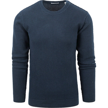 Knowledge Cotton Apparel Sweater  Trui Vagn Donkerblauw