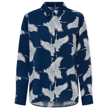 Only Overhemd Lange Mouw  Nova Life Vis Shirt - Blue Dephts