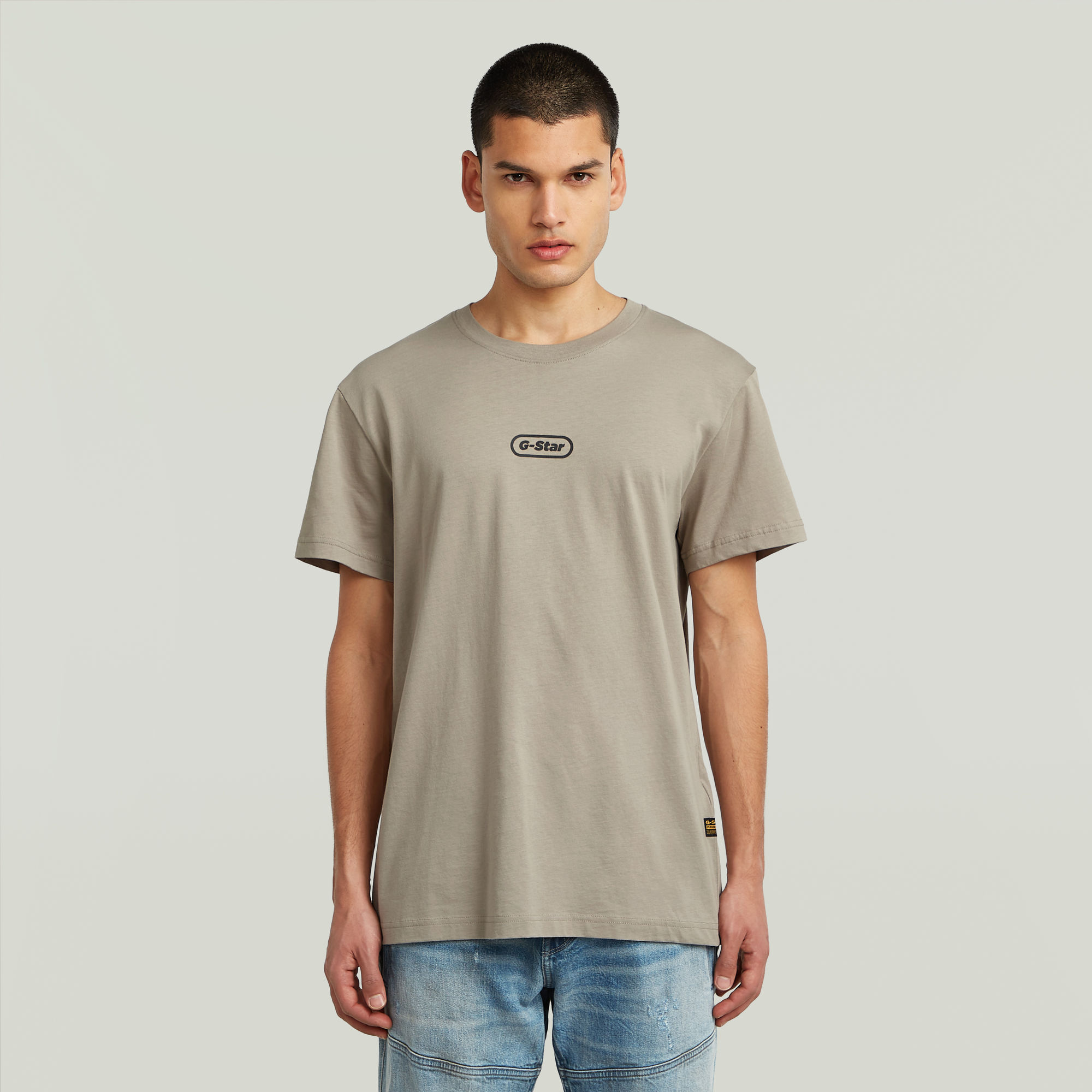G-Star RAW Center Chest Logo T-Shirt - Beige - Heren
