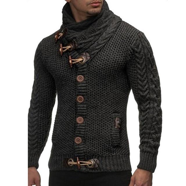 Hapyline Heren 2019 Gesp Trui Vest Winter Warme Dikke Hedging Coltrui Breien Jumper Truien L