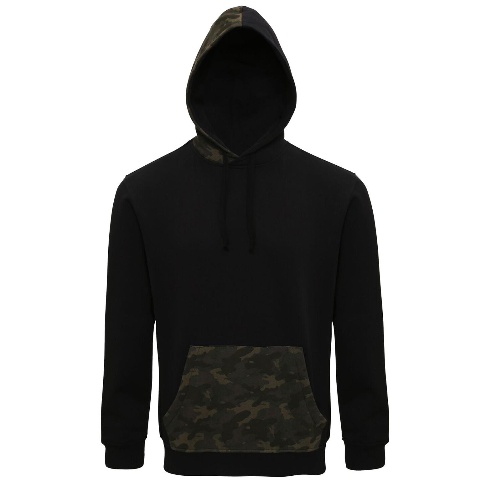 Asquith & Fox Camo getrimde herenhoodie S