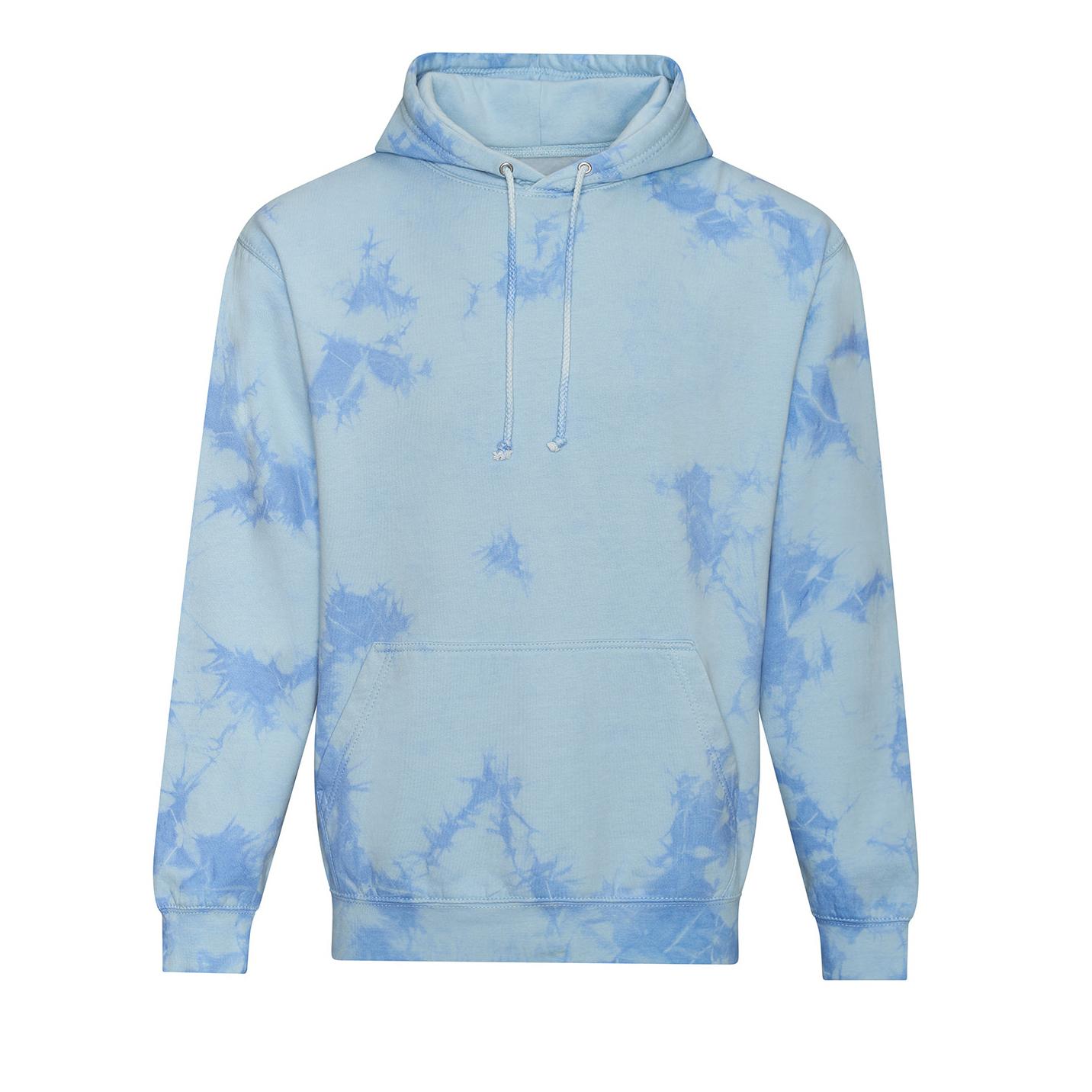 Awdis Unisex tie-dye hoodie voor volwassenen S