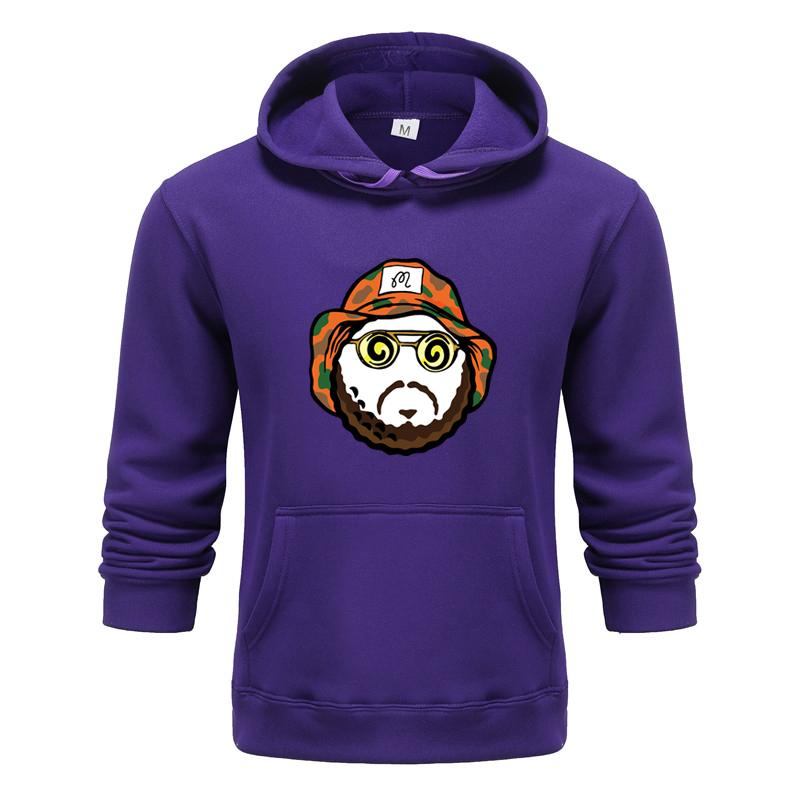 Haikou nori Nieuwe lente, herfst, winter Designer Printing Kleding Heren Hoodie Hip Hop Sweatshirts Oversized Pullover Hoodie Koppels Truien 3XL paars