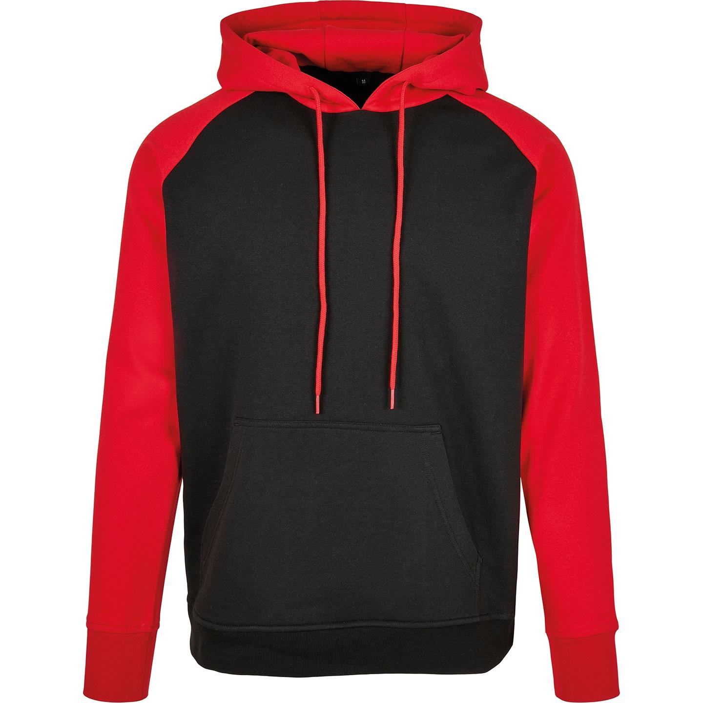 Build Your Brand Bouw uw merk Basic Raglan-hoodie voor heren 5XL