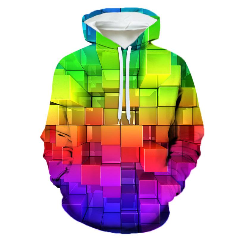 ETST WENDY 05 3D-geprinte hoodie Heren Creative Building Block-serie Herenhoodie Nieuwe mode Casual Populaire heren Oversized tops met lange mouwen 2XL