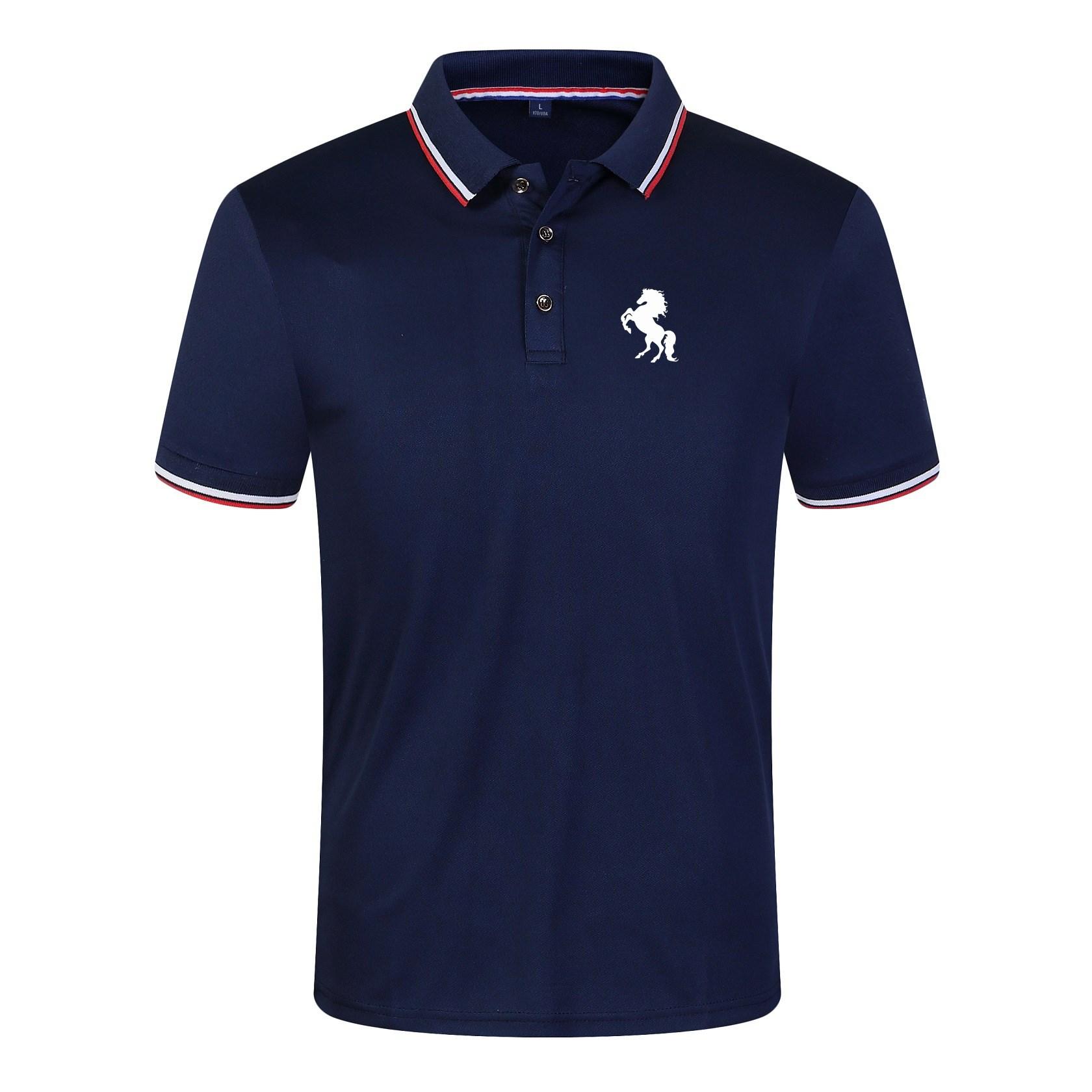 The second face a man Mooi herenpoloshirt XL marineblauwe kleur