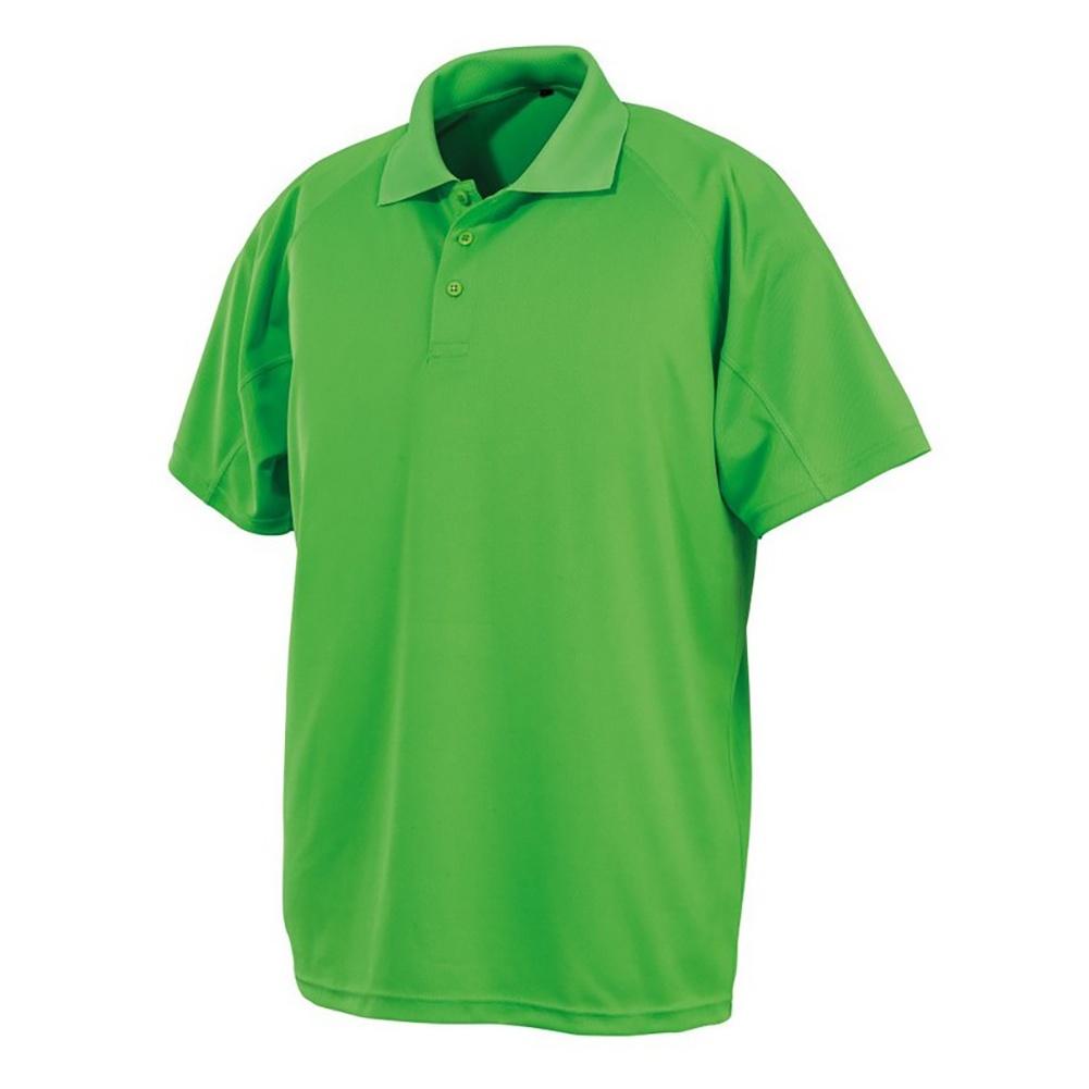 Spiro Impact Heren Performance Aircool Polo T-shirt L lemoen