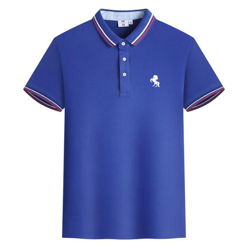 The second face a man Mooi herenpoloshirt XL blauw