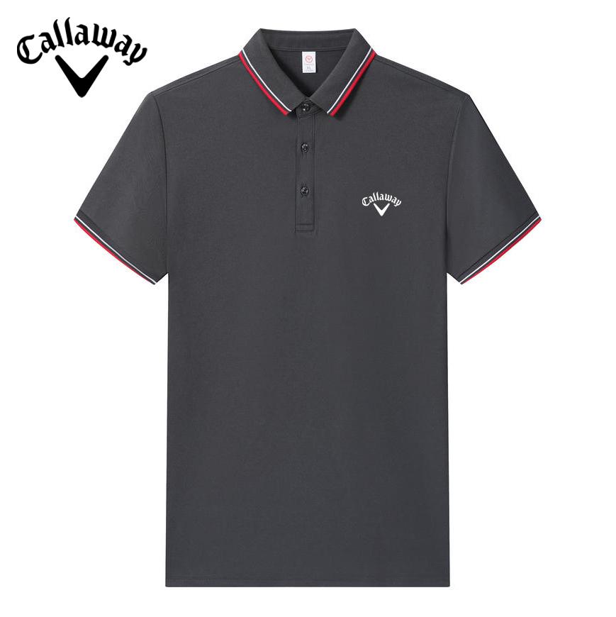 Callaway 2025 Zomer Nieuw Geborduurd IJsgevoel Vezel Katoenen Kraag Ademend Zweetabsorberend Sneldrogend Poloshirt 3XL