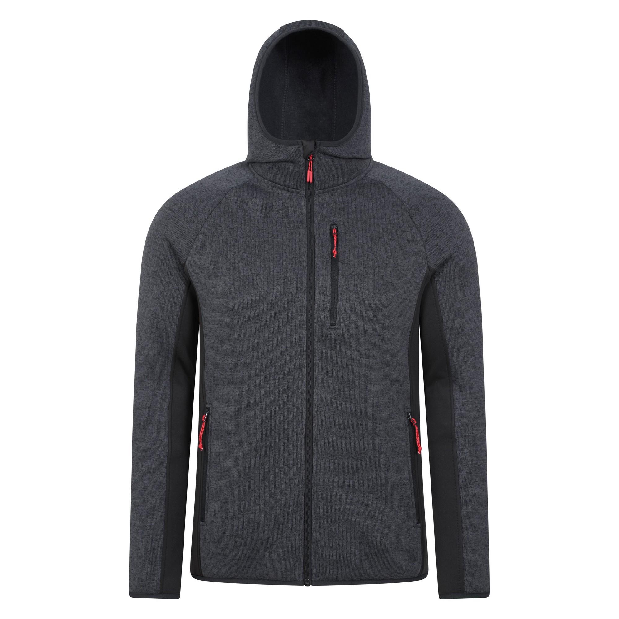 Pertemba FR - Apparel Mountain Warehouse Treston-fleecehoodie met capuchon voor heren L zwart