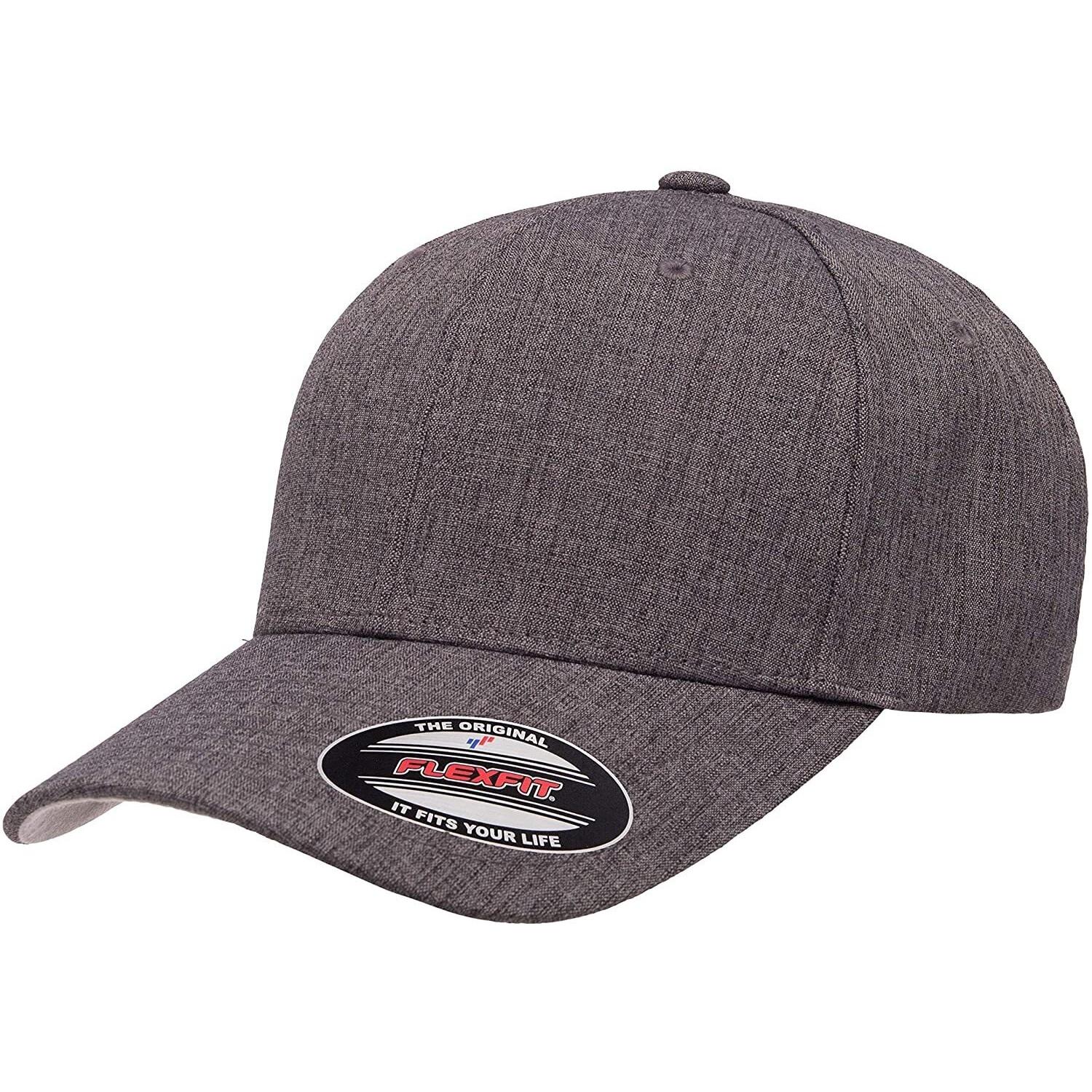 FLEXFIT unisex Heatherlight-pet voor volwassenen L-XL