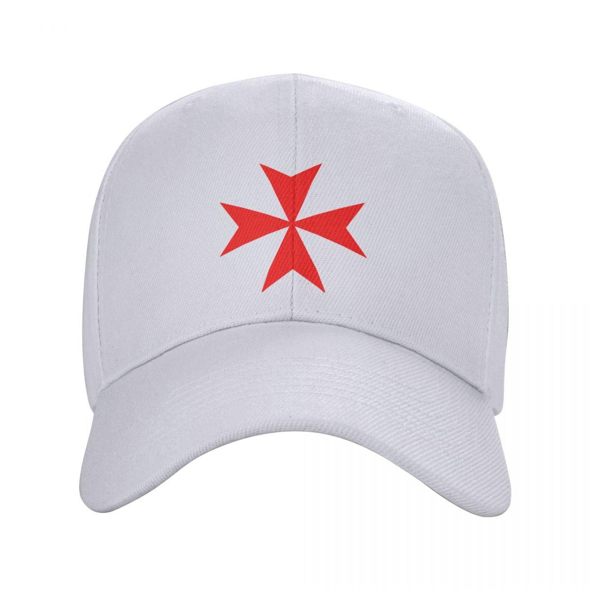 POPI home Aangepaste Malta Knights Cross Baseball Cap Sport Unisex Dames Verstelbare Tempeliers Kruistochten Papa Hoed Herfst Snapback Caps Adjustable Cap
