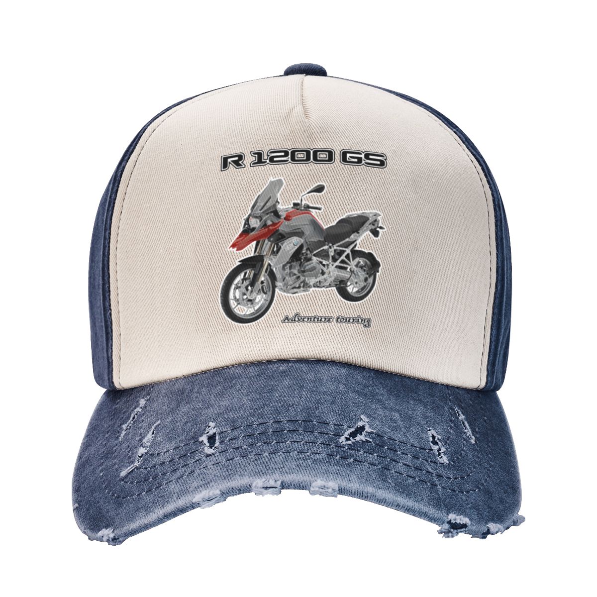 91440605MAC58Q307J R1200GS Adventure Sport Motorcycles Merch Unisex Baseball Cap R 1200 GS Moto Distressed Washed Caps Hoed Casual Zacht Hoofddeksels One Size