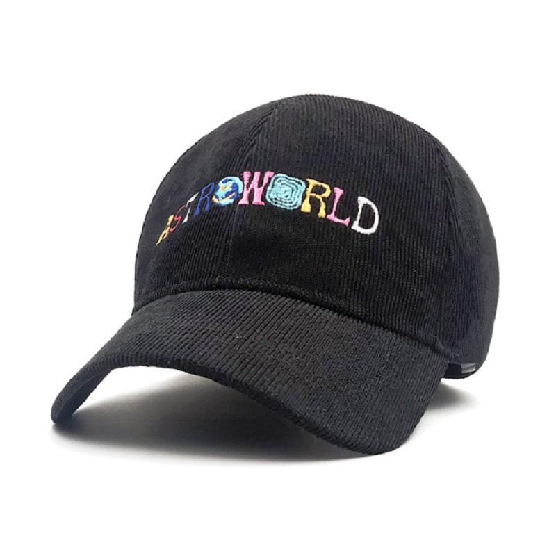 Floral CAP Lente Herfst Corduroy Baseball Caps Unisex Vrouwen Vintage ASTROWORLD Brief Geborduurde Hoed Unisex Verstelbare Snapback Hip Hop Hoeden